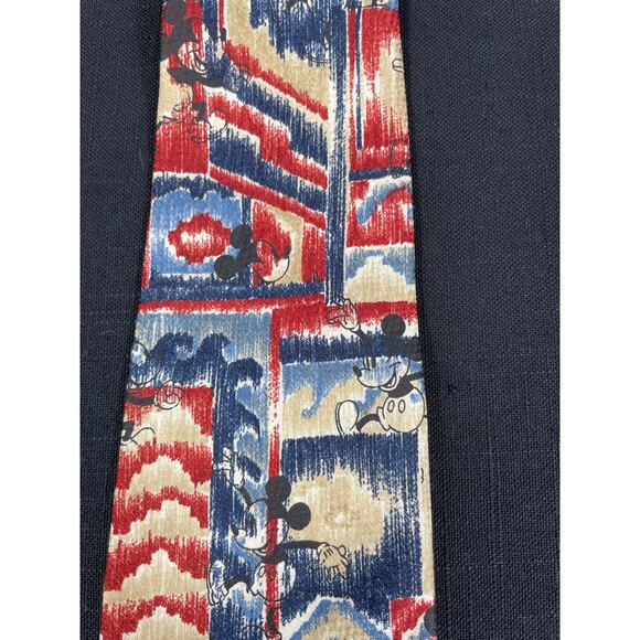 Retired Disney Unlimited necktie hidden Mickey Mouse tie dye - Picture 6 of 7